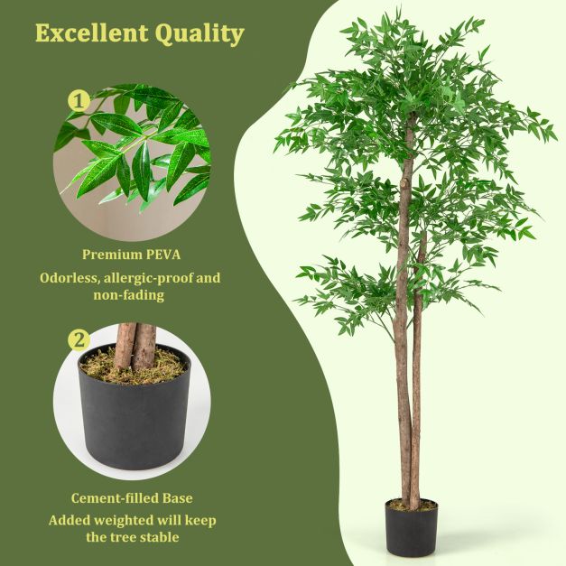 150 CM Artificial Bamboo Tree Set of 2 Faux Bamboo Plant
