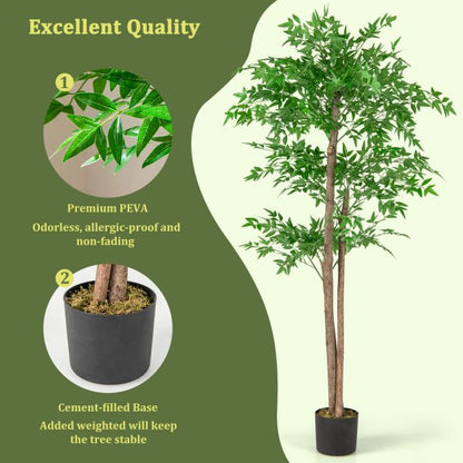 150 CM Artificial Bamboo Tree Set of 2 Faux Bamboo Plant