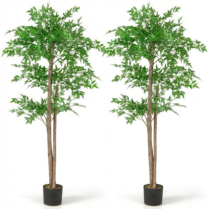 150 CM Artificial Bamboo Tree Set of 2 Faux Bamboo Plant