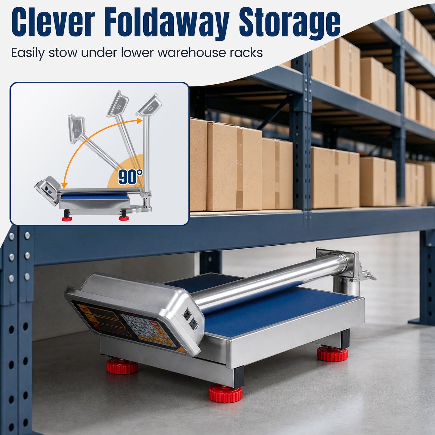 150KG Heavy Duty Digital Folding Platform Scale