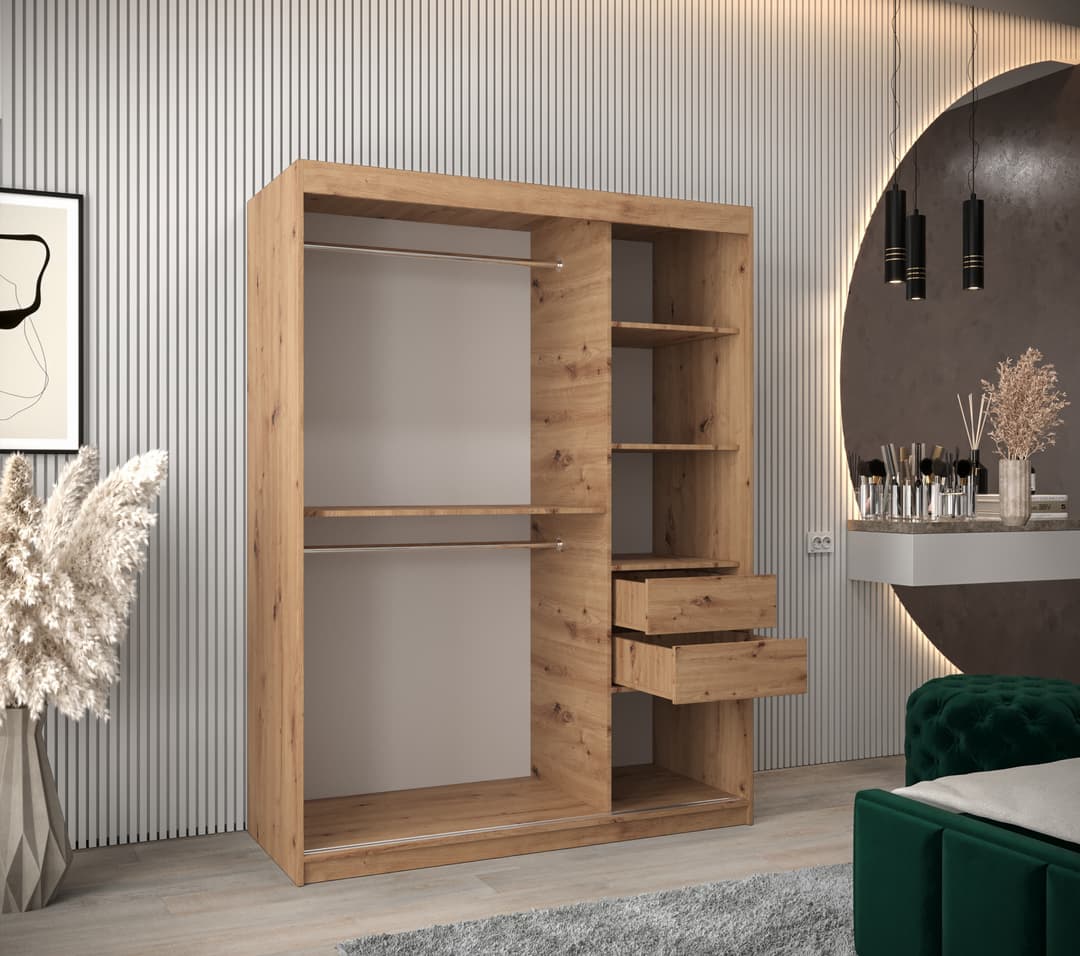 Uppsala V2 Sliding Door Wardrobe 150cm