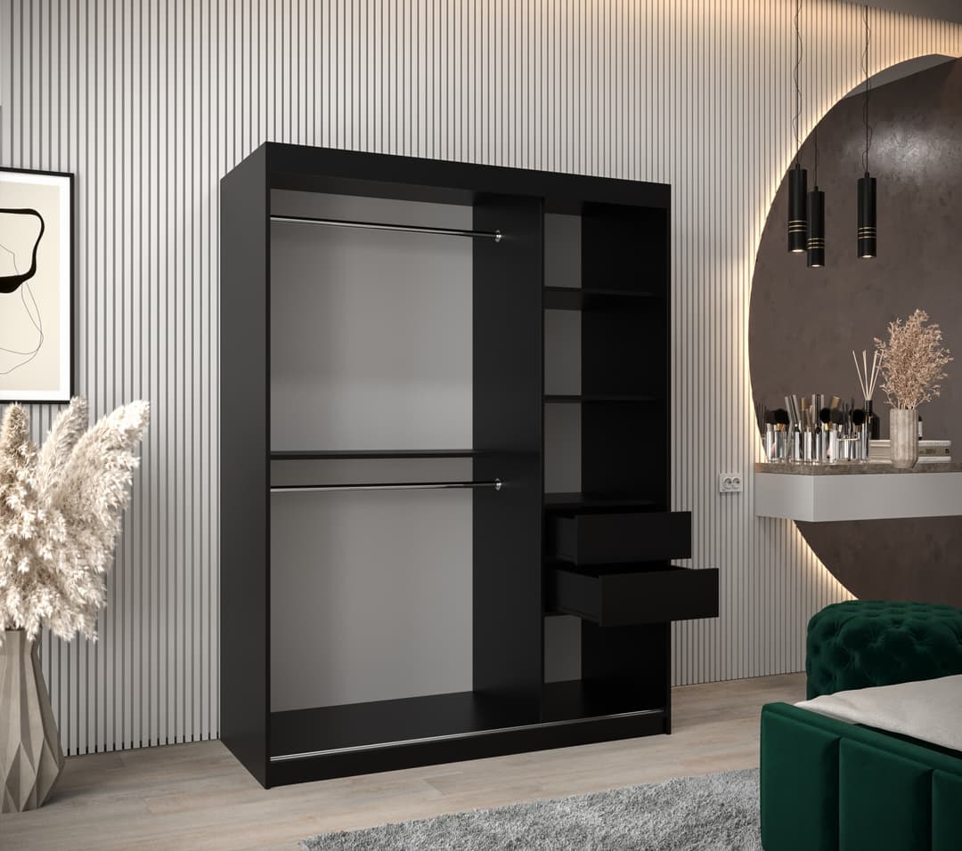 Uppsala T3 Sliding Door Wardrobe 150cm