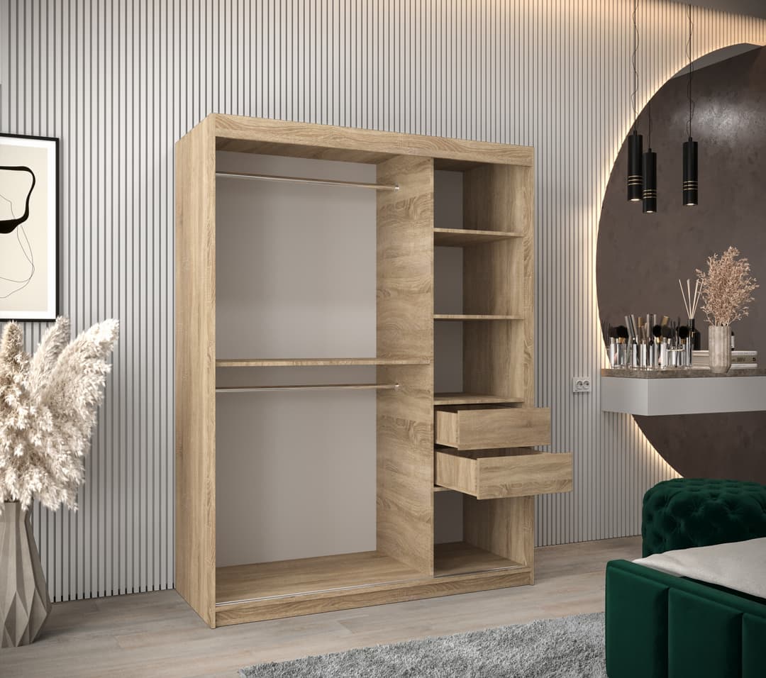 Uppsala V2 Sliding Door Wardrobe 150cm