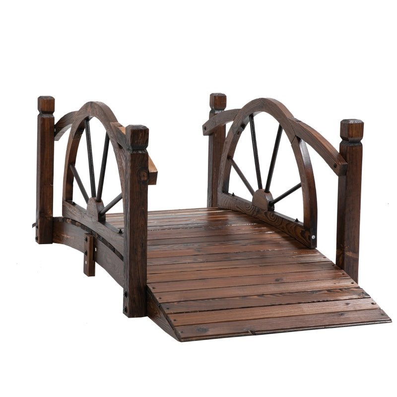 1.5M Wooden Garden Bridge - Furniture Gold