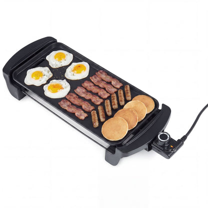 1600W Electric Flat Top Grill with Nonstick Cooking Surface
