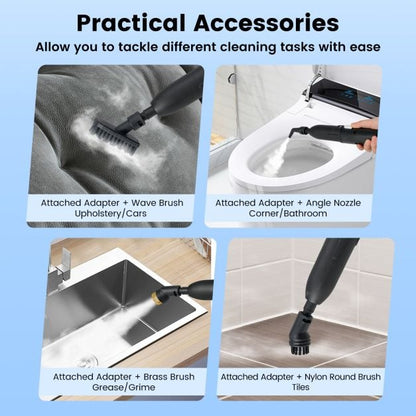 1600W Portable Steam Cleaner with 1L Water Tank-White