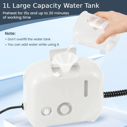 1600W Portable Steam Cleaner with 1L Water Tank-White