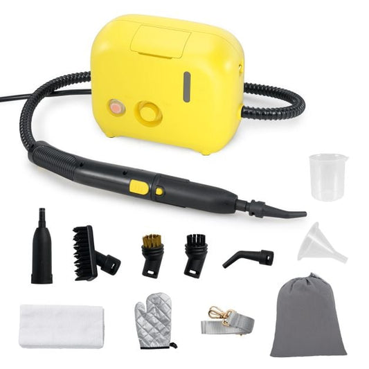 1600W Portable Steam Cleaner with 1L Water Tank-Yellow