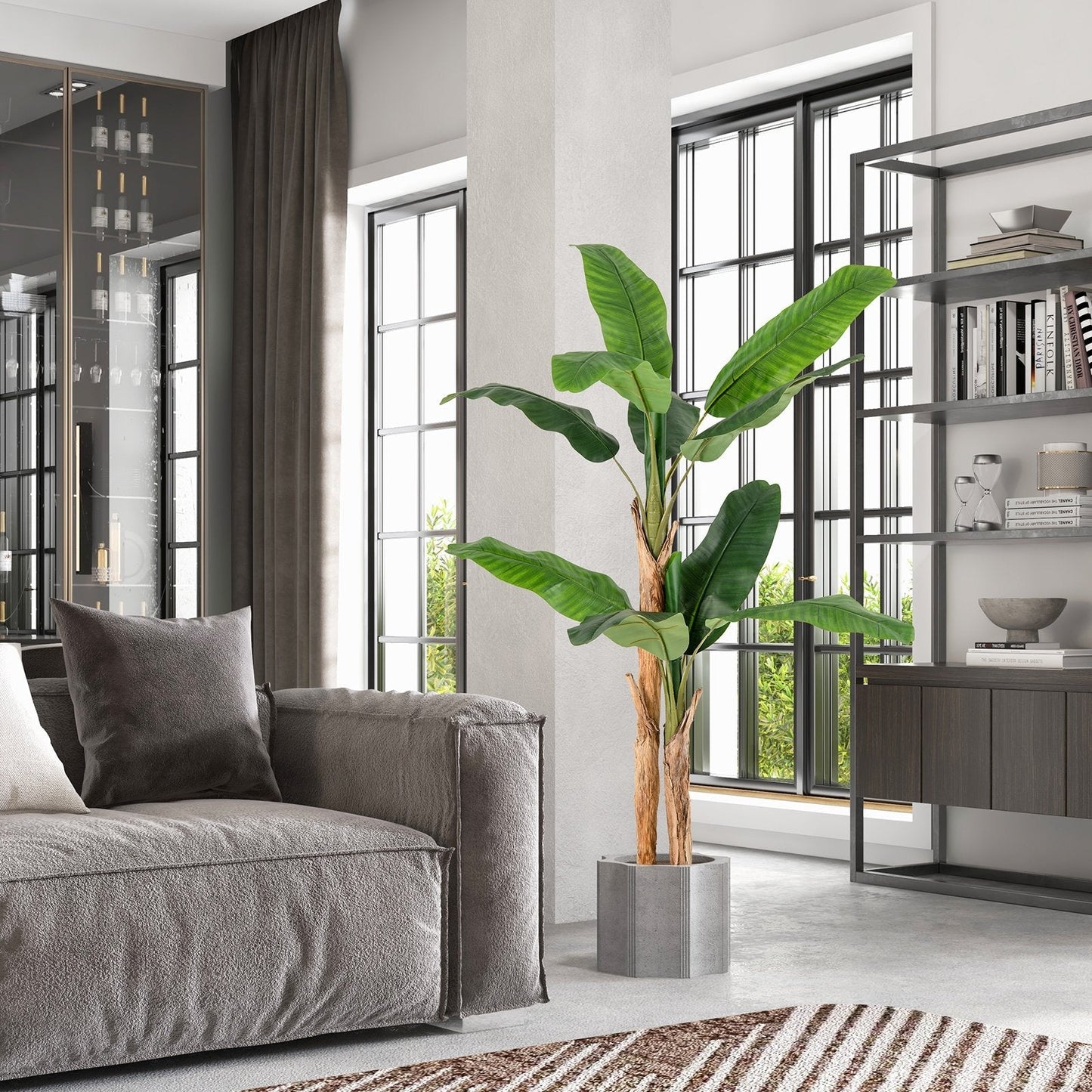 165cm Artificial Fake Banana Tree with 10 Large Leaves