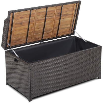 45 Gallon Outdoor Storage Bench with Zippered Liner