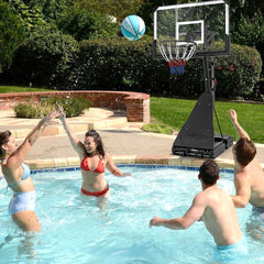 4.9-10 Feet Height Adjustable Portable Basketball Hoop Basketball Goal System