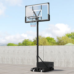 Portable Basketball Hoop Outdoor Basketball Goal System Adjustable for Kids Teens Adults