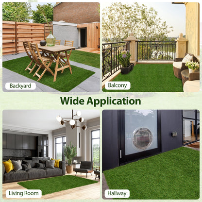 Indoor Outdoor Synthetic Turf Mat with Drainage Holes-S