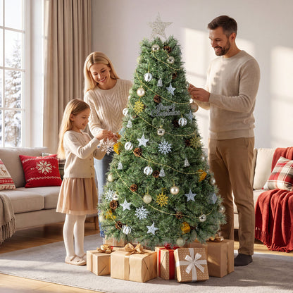 180CM Christmas Tree with Ornaments 360 Lush Branch Tips