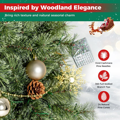 180CM Christmas Tree with Ornaments 360 Lush Branch Tips