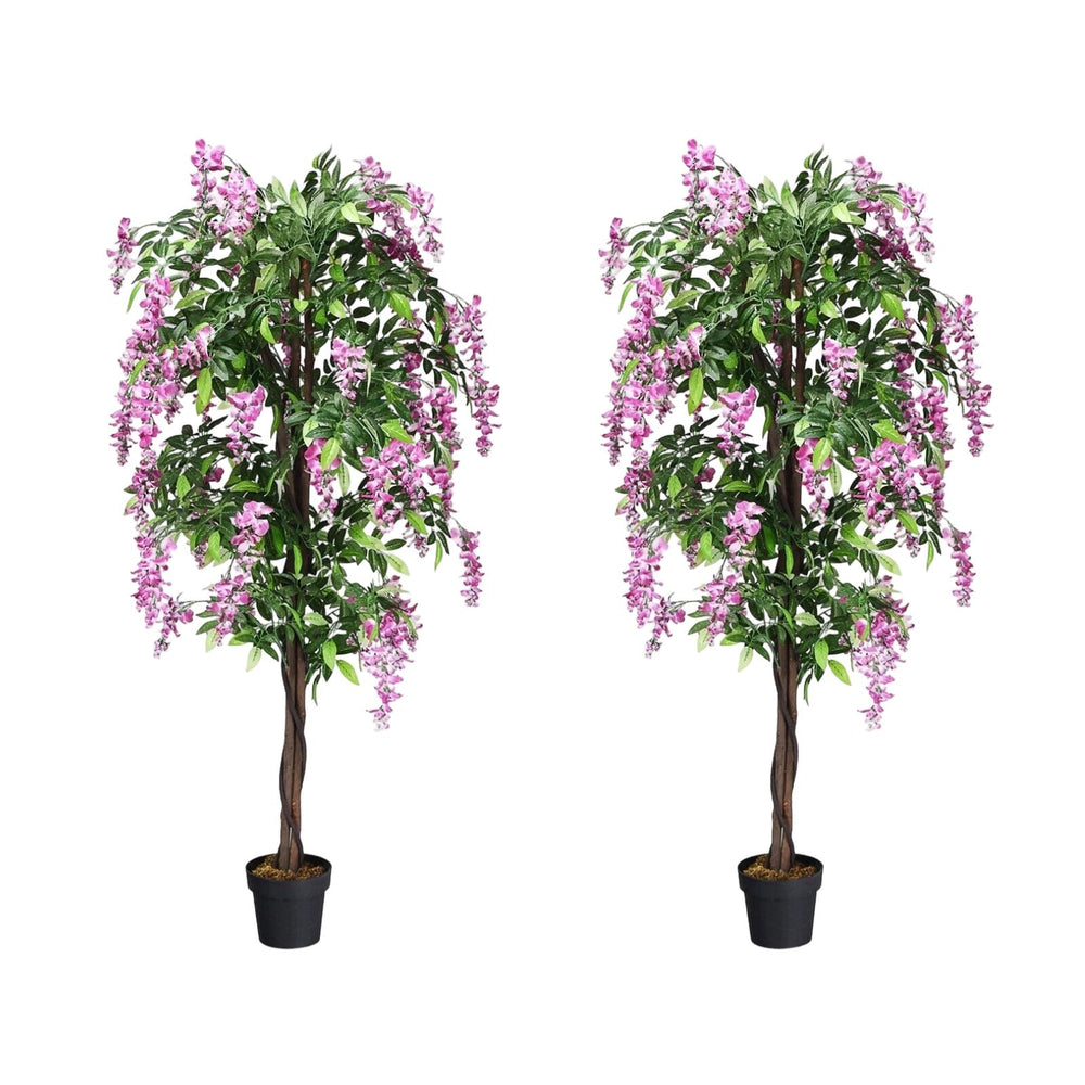 180CM Ficus Artificial Tree for Living Room Office Decor Set of 2