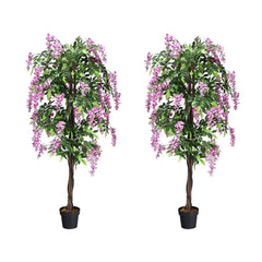 180CM Ficus Artificial Tree for Living Room Office Decor Set of 2