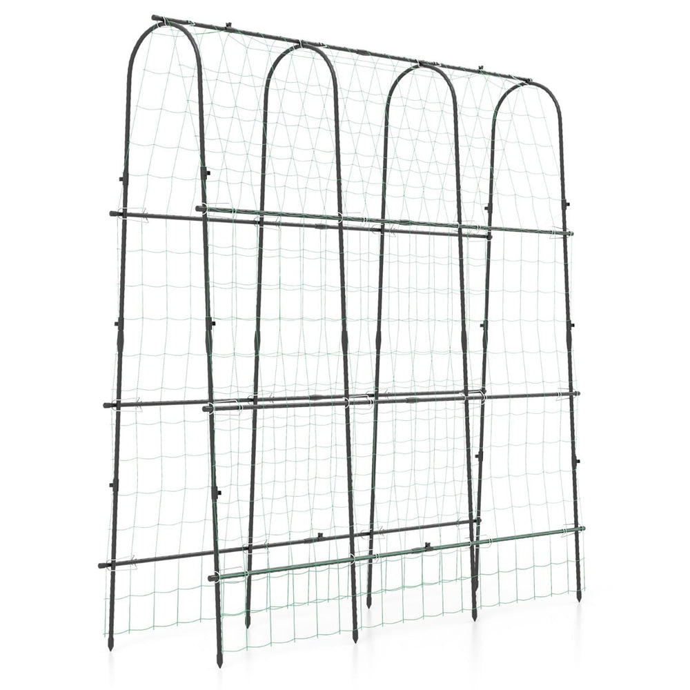 180 x 180 cm U-Shaped Garden Arched Trellis for Climbing Plants
