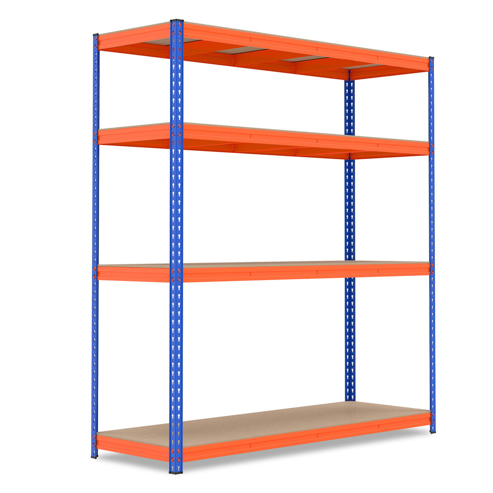 181 x 61 x 203 cm 4-Tier Metal Storage Shelving Unit with Adjustable Rack-Orange