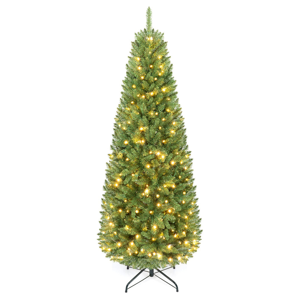 183/152 cm Pre-lit Christmas Tree with 743/300 Branch Tips and 250/150 Warm White LED Light-M