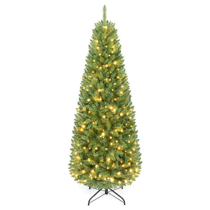 183/152 cm Pre-lit Christmas Tree with 743/300 Branch Tips and 250/150 Warm White LED Light-M
