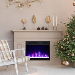 18” Electric Fireplace Insert 750W/1500W Fireplace Heater