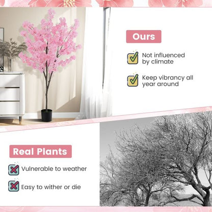 190cm Tall Artificial Cherry Blossom Tree Set of 2