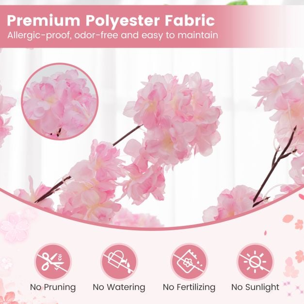 190cm Tall Artificial Cherry Blossom Tree Set of 2
