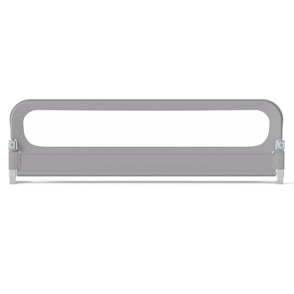 198 cm Long Adjustable Baby Bed Rail Guard with Extra Buckle-Grey
