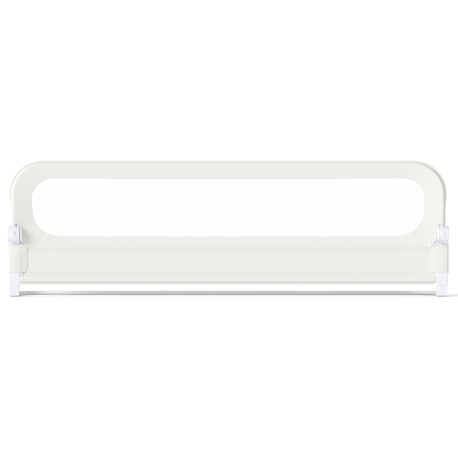 198 cm Long Adjustable Baby Bed Rail Guard with Extra Buckle-White