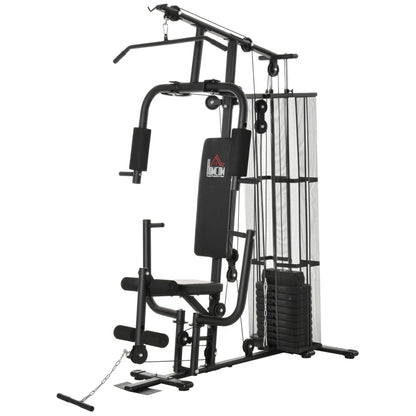 HOMCOM Multifunction Home Gym System Weight Training Exercise Workout Station