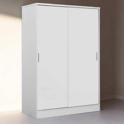 Reflect High Gloss XL 2 Door Sliding Wardrobe - Matt White