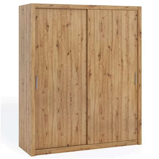 Bonito Sliding Door Wardrobe - 180 Gold Oak