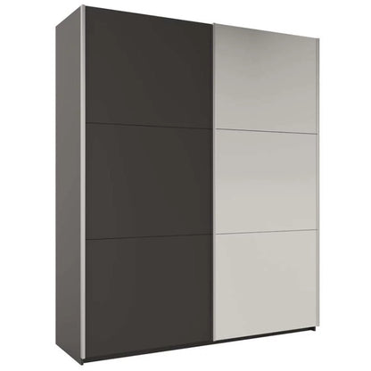 Wokingham Sliding Door Mirror 200cm Wardrobe - Graphite