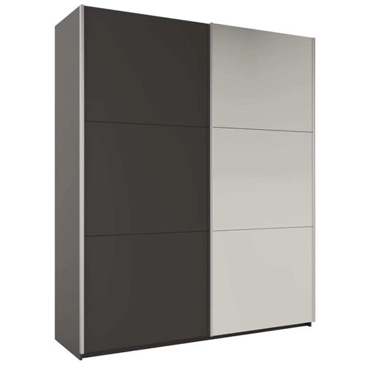 Wokingham Sliding Door Mirror 200cm Wardrobe - Graphite