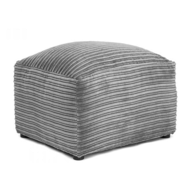 Porto Jumbo Cord Corner Sofa - Black