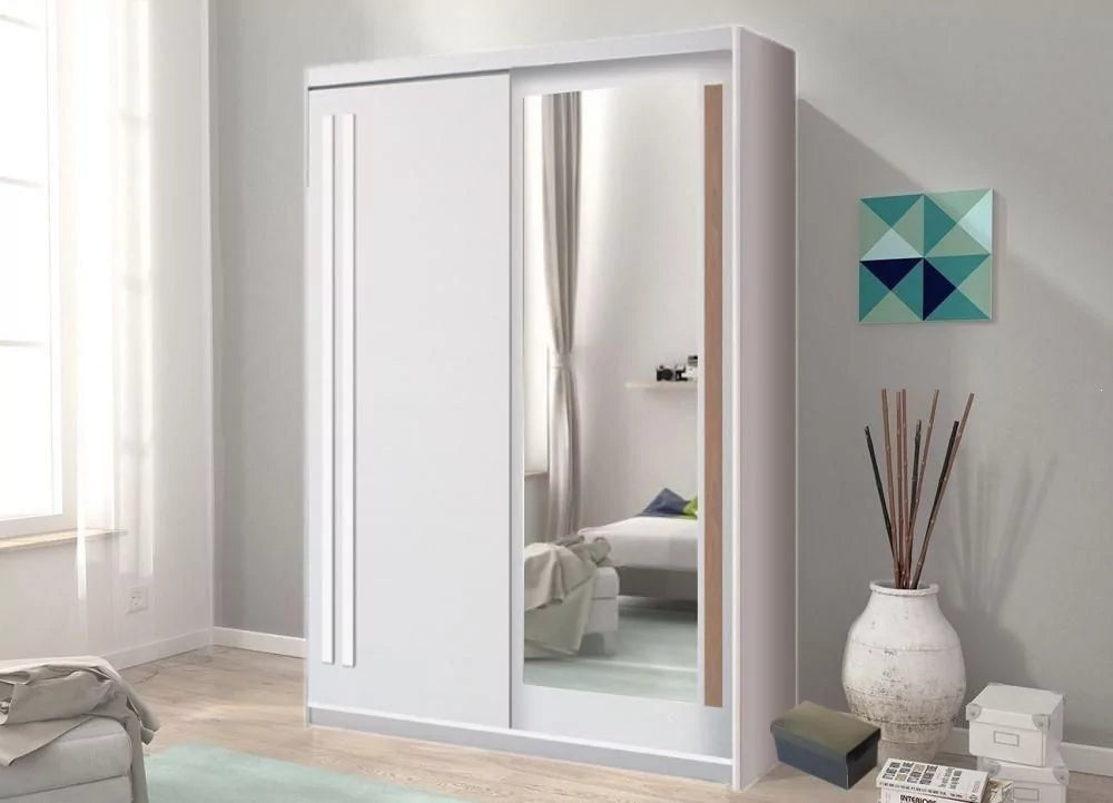 React Sliding Door Wardrobe 175cm - Anderson Pine