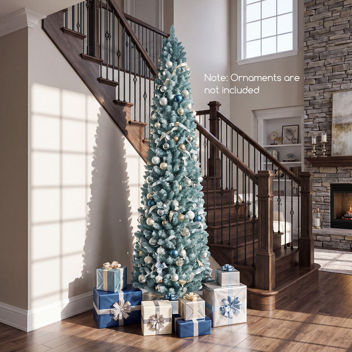 2.1M Artificial Pencil Christmas Tree with 418 Full Branch Tips
