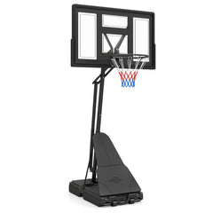 2.35-3.05M Outdoor Basketball Hoop Tool-Free Adjustable with PC Backboard