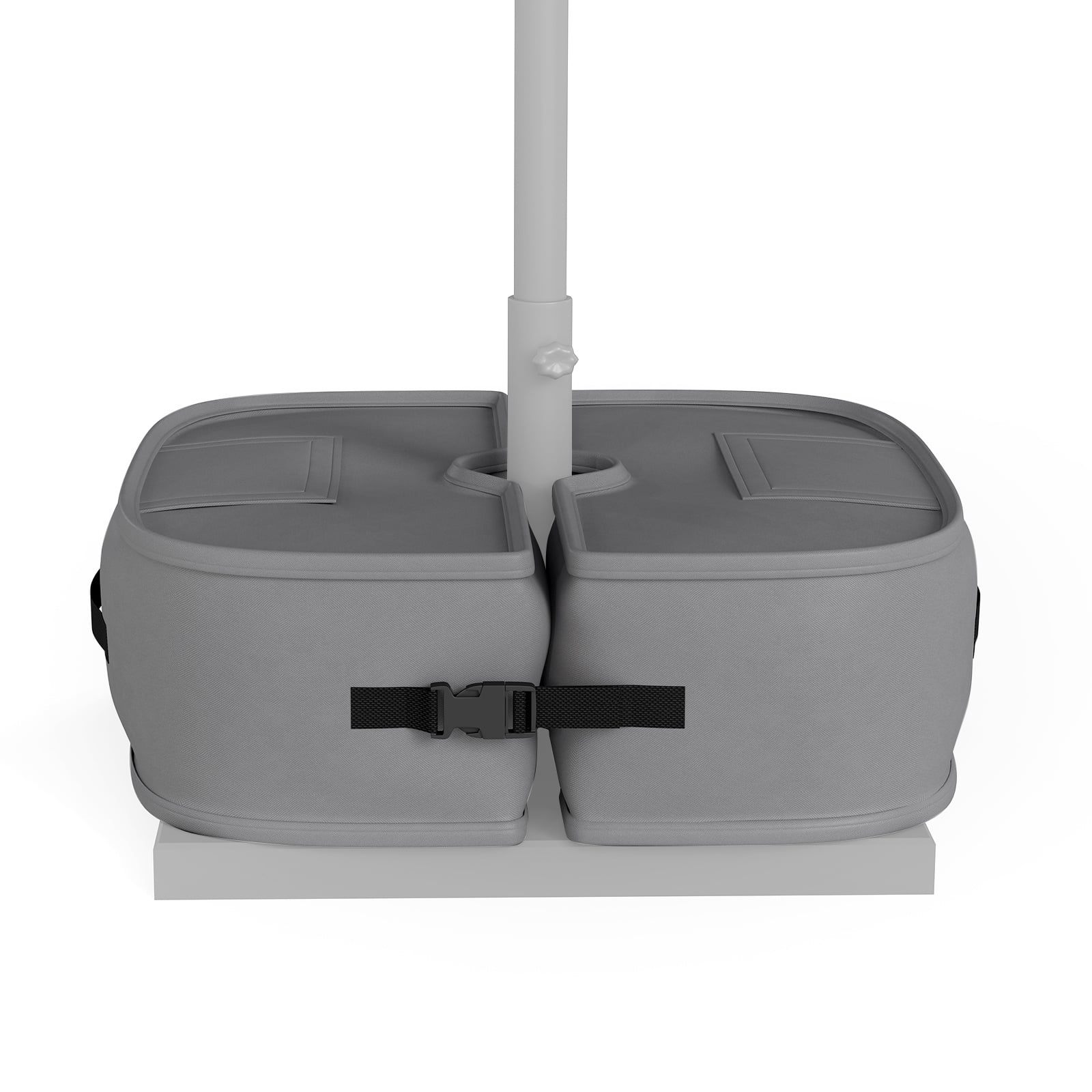 2-Pack 40 kg Umbrella Base Weight Sandbags-Grey