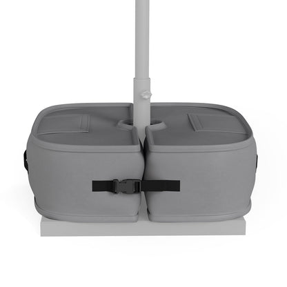 2-Pack 40 kg Umbrella Base Weight Sandbags-Grey