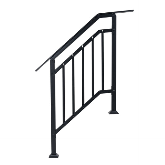 2 Pack Outdoor Handrails for Steps with Adjustable Angle for Concrete