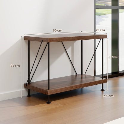 2-Tier Multipurpose Display Rack with Metal Frame 2 Pack