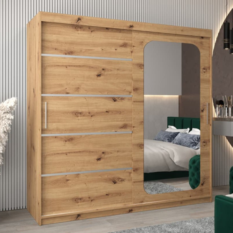 Uppsala V2 Sliding Door Wardrobe 200cm