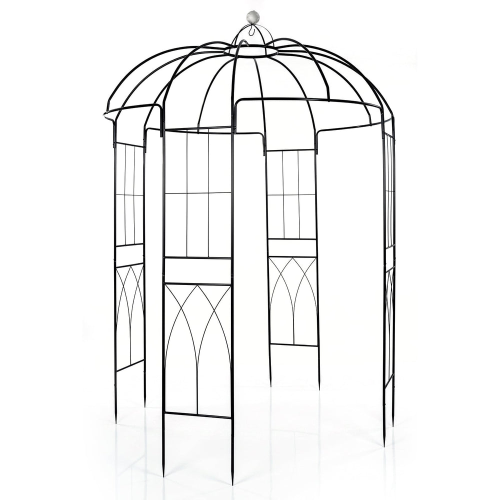 203 x 203 x 296 cm Birdcage Shape Metal Gazebo Pergola