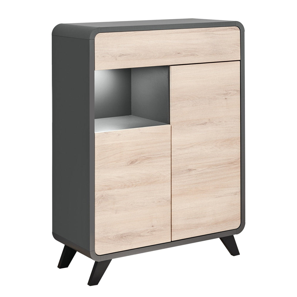 Round Sideboard Cabinet 90cm