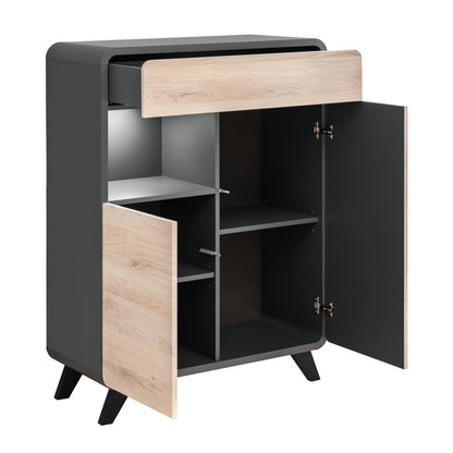 Round Sideboard Cabinet 90cm