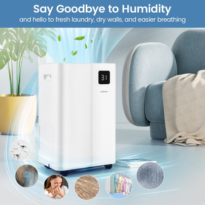 20L Dehumidifier for Home and Basement-White