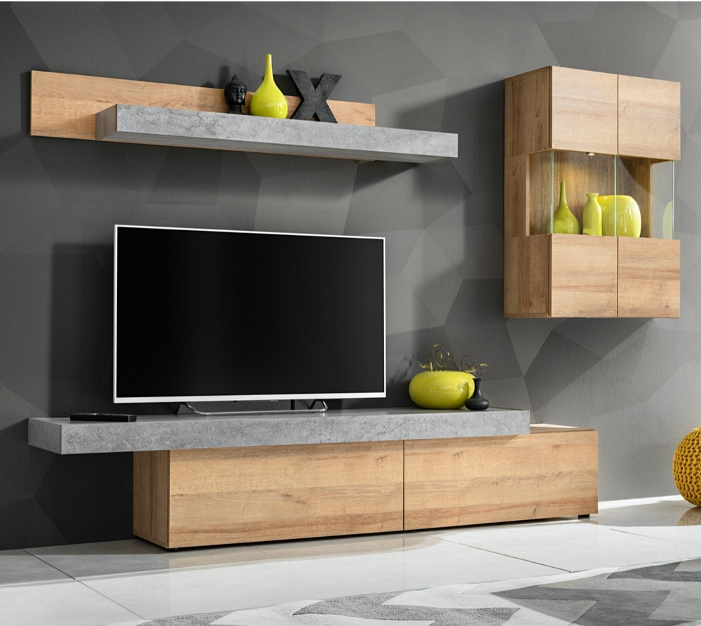 Concrete Entertainment Unit For TVs Up To 60"