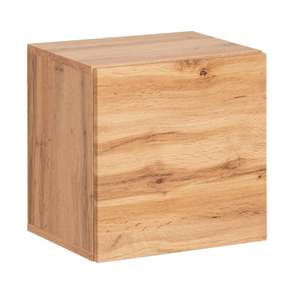 Wooden cube on a white background